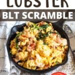 Father's Day Lobster BLT Scramble Pinterest Image top design banner