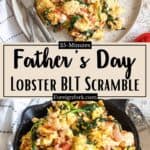 Father's Day Lobster BLT Scramble Pinterest Image middle design banner