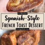 Spanish Style French Toast Dessert Pinterest Image Middle design banner
