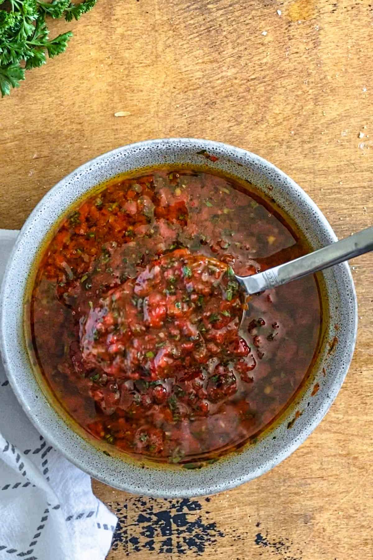 Red Chimichurri - A Delicious Argentinian Sauce - The Foreign Fork