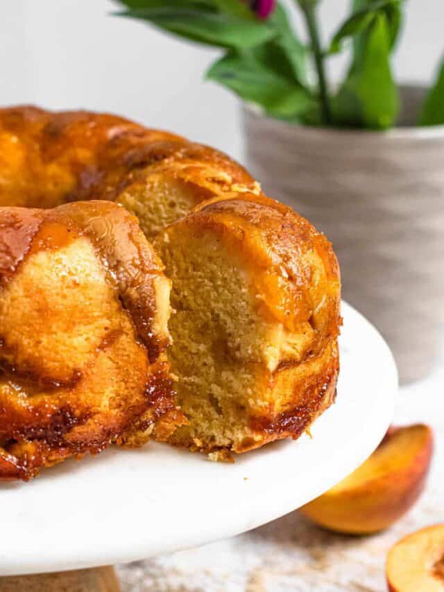 Peach Cobbler Recipe – Pound Cake Version