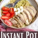 Instant Pot Pesto Chicken Pinterest Image bottom design banner