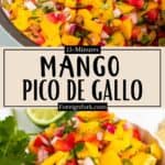 Mango Pico de Gallo Recipe Pinterest Image middle design banner