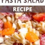 Instant Pot Pasta Salad Pinterest Image top design banner