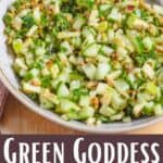 Green Goddess Salad Recipe Pinterest Image bottom design banner