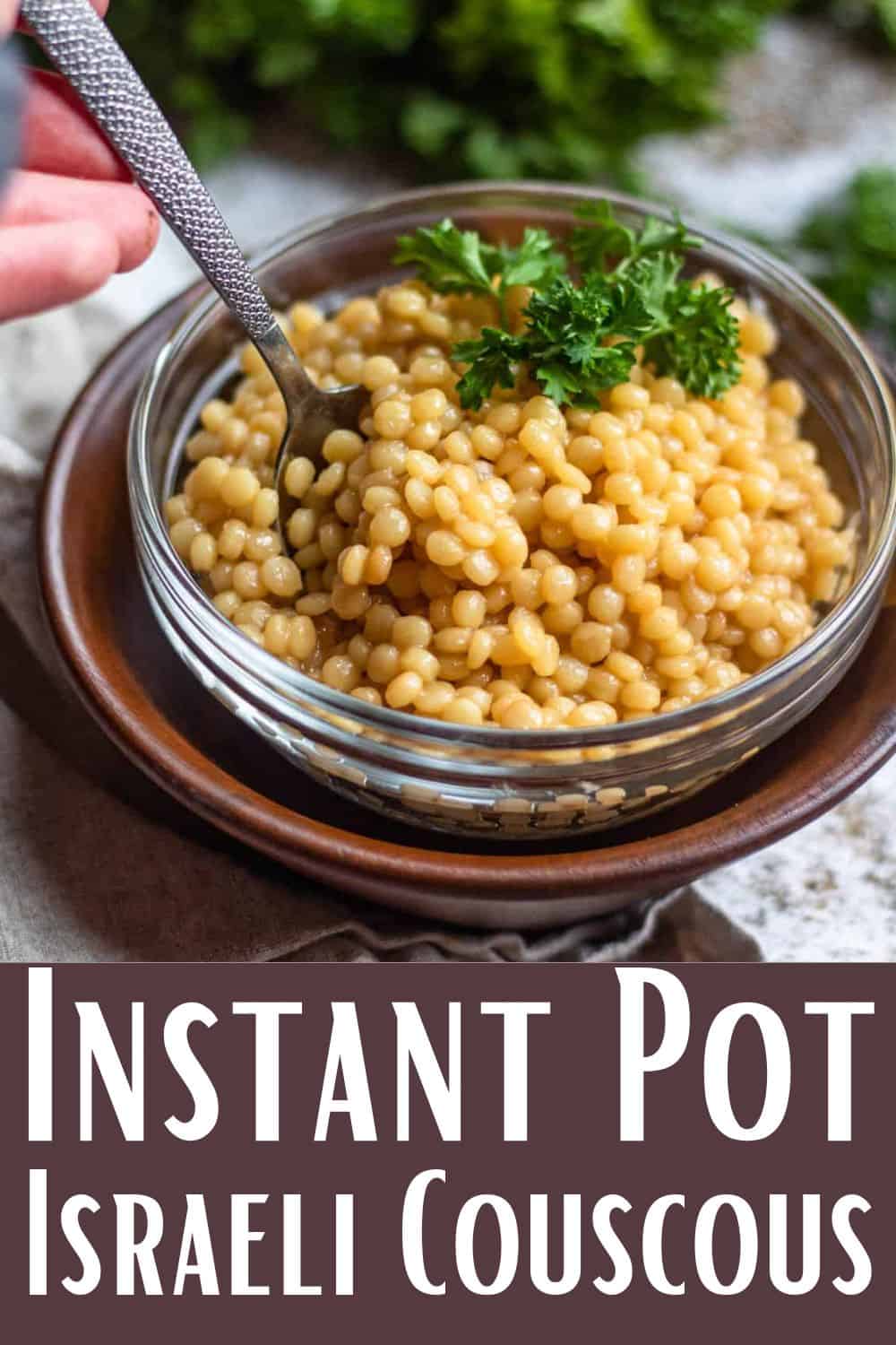 Israeli Couscous in the Instant Pot Low Hassle Side! The Foreign Fork