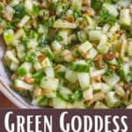 Green Goddess Salad Recipe Pinterest Image bottom design banner