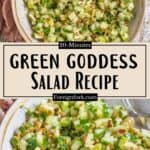Green Goddess Salad Recipe Pinterest Image middle design banner