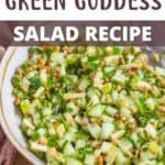 Green Goddess Salad Recipe Pinterest Image top design banner