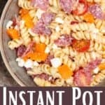 Beyond Easy Instant Pot Pasta Salad Pinterest Image bottom design banner