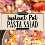 Beyond Easy Instant Pot Pasta Salad Pinterest Image middle design banner