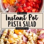 Instant Pot Pasta Salad Pinterest Image middle design banner