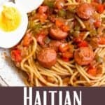 Homemade Haitian Spaghetti Recipe Pinterest Image bottom design baner