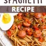 Homemade Haitian Spaghetti Recipe Pinterest Image top design banner
