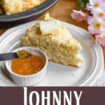 Homemade Johnny Cake Recipe Pinterest Image bottom design banner