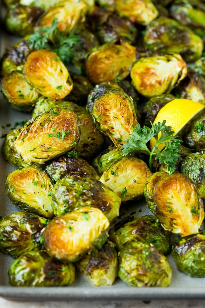 Crispy brussels sprouts. 