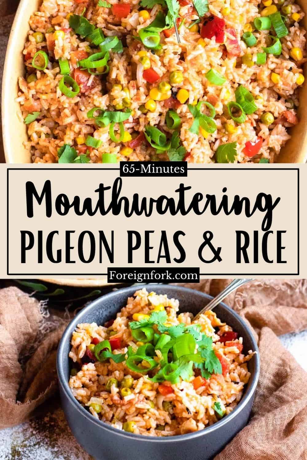 Pigeon Peas and Rice One Pot Meal The Foreign Fork