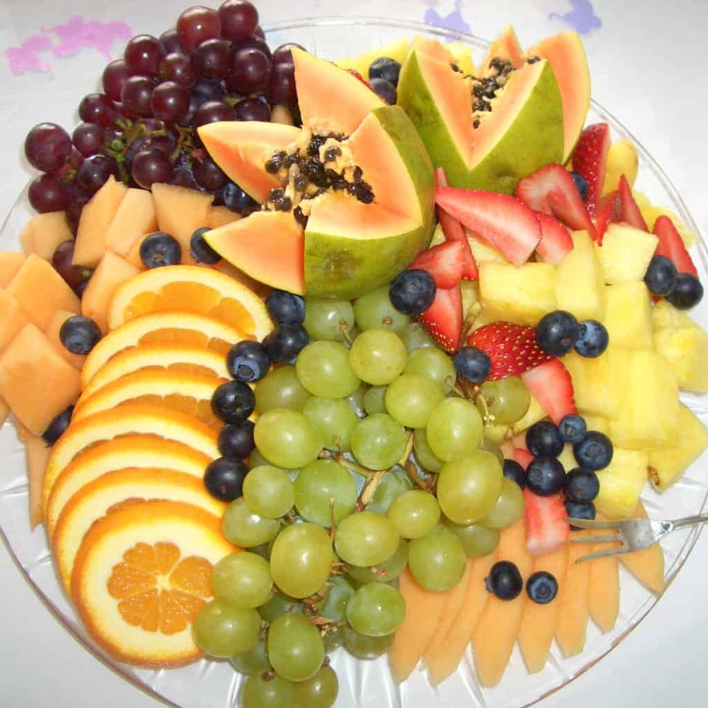 A simple fruit platter. 