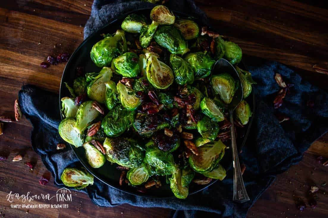 Oven roasted brussel sprouts. 