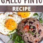 New Gallo Pinto Recipe Pinterest Image top design banner