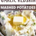 Garlic Mashed Potatoes Recipe Pinterest Image top design banner