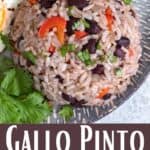 New Gallo Pinto Recipe Pinterest Image bottom design banner