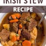 Homemade Irish Stew Recipe Pinterest Image top design abnner