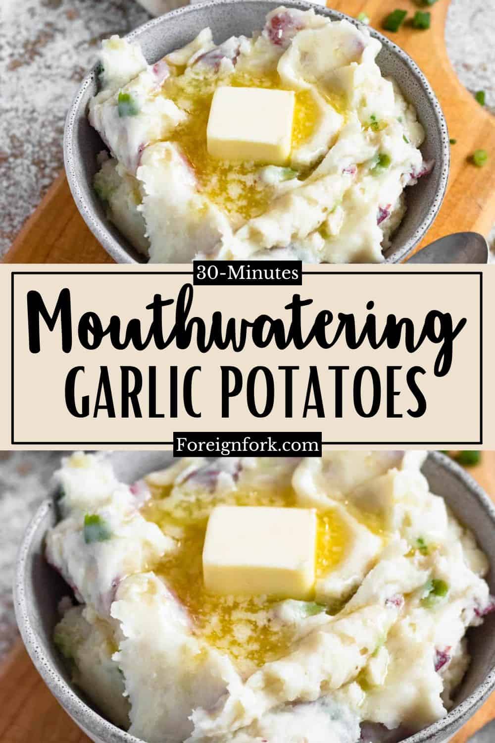 Garlic Redskin Mashed Potatoes Creamy Side Dish! The Foreign Fork