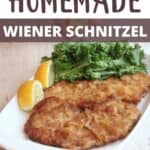 Wiener Schnitzel Recipe Pinterest Image top design banner
