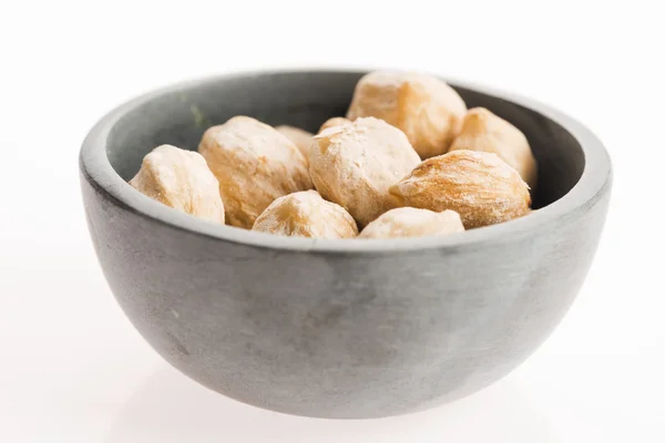 Candlenuts in a bowl. 
