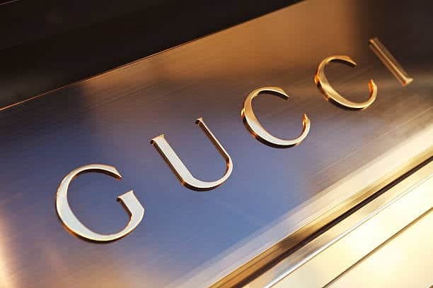 Gucci store sign. 