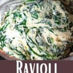 Ravioli Filling Recipe Pinterest Image bottom design banner
