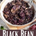 Black Bean Stew Pinterest Image bottom design banner