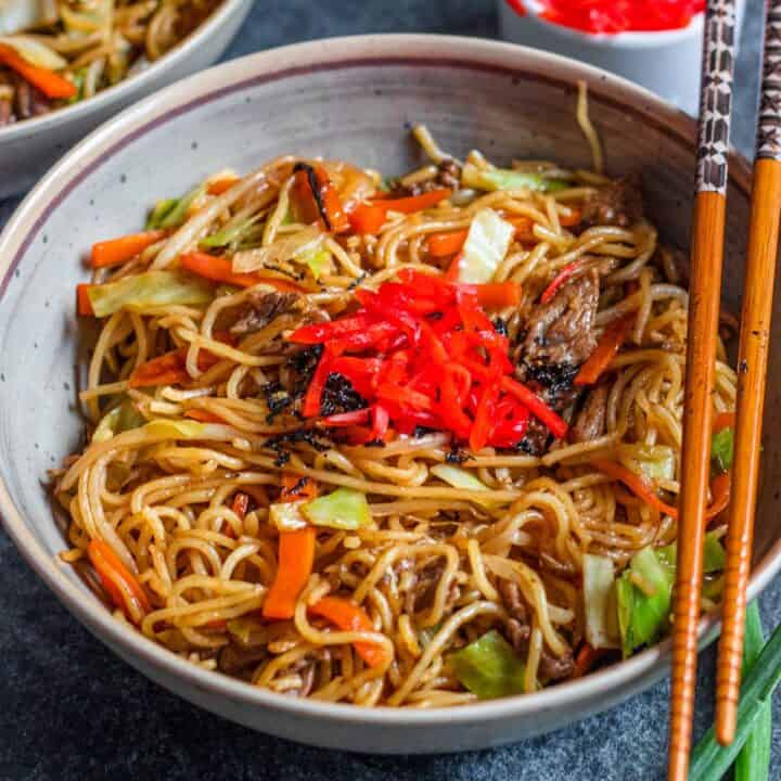 Beef Yakisoba Recipe Japanese cuisine! The Foreign Fork