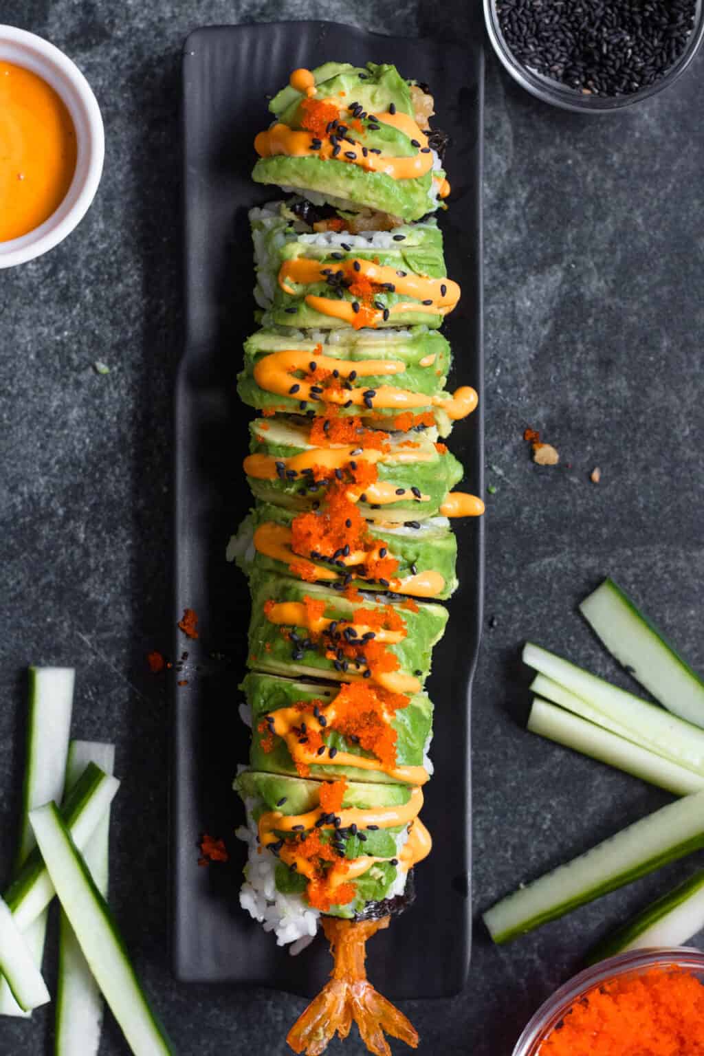 Dragon Roll Sushi Recipe - Enjoy at Home!- The Foreign Fork