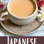 Japanese Milk Tea Recipe Pinterest Image bottom design banner
