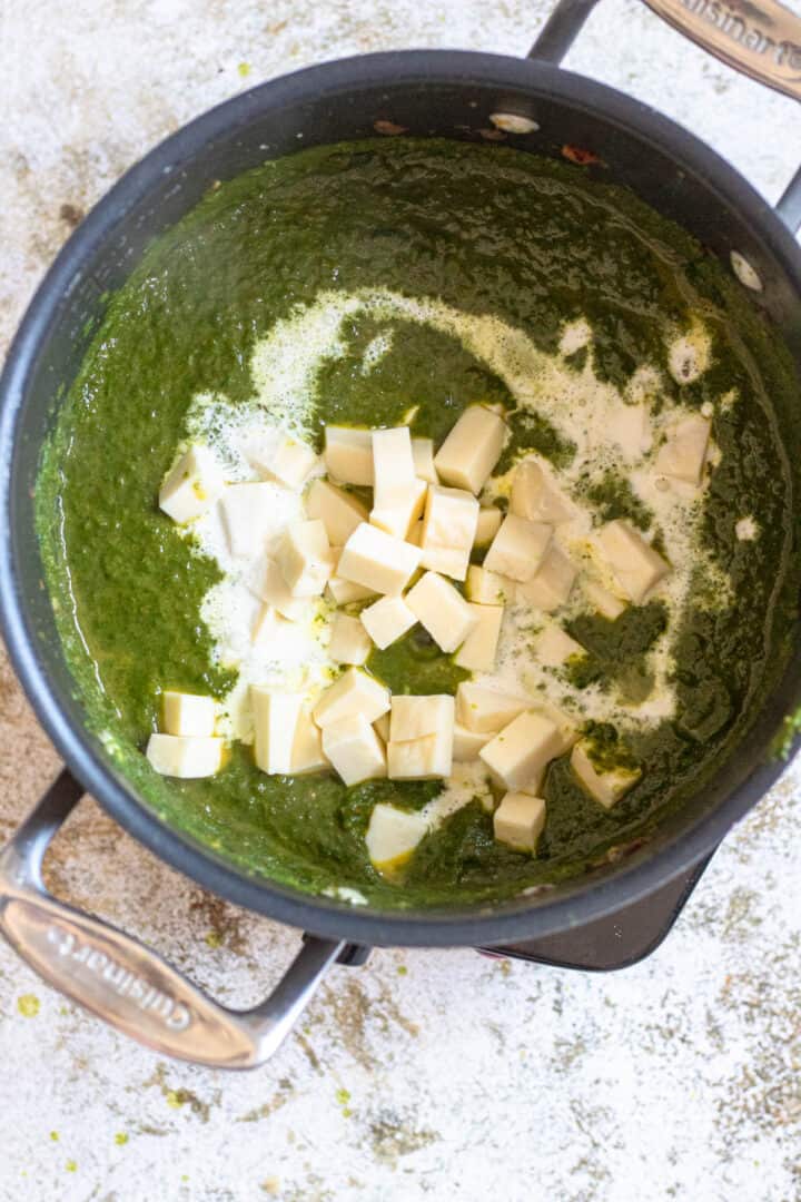 Easy Palak Paneer Recipe - Stovetop version!- The Foreign Fork