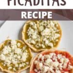 Homemade Picaditas Recipe Pinterest Image top design banner