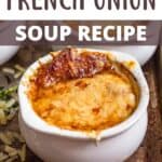 Stovetop French Onion Soup Recipe Pinterest Image top design banner