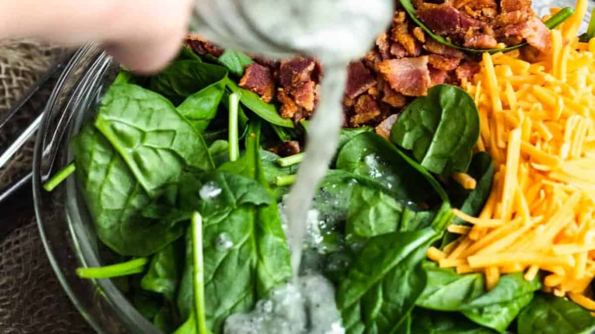 Spinach Salad with Bacon and Poppy Seed Dressing