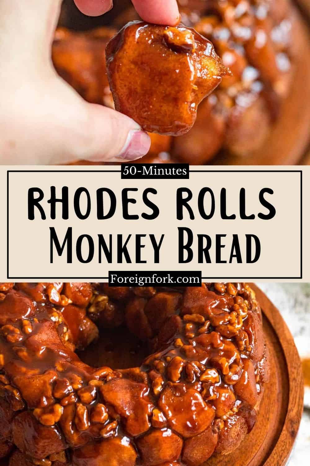 Delicious Rhodes Rolls Monkey Bread Recipe The Foreign Fork Delicious Rhodes Rolls Monkey Bread Recipe The Foreign Fork