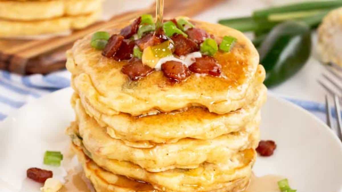 Corn Pancakes with Bacon