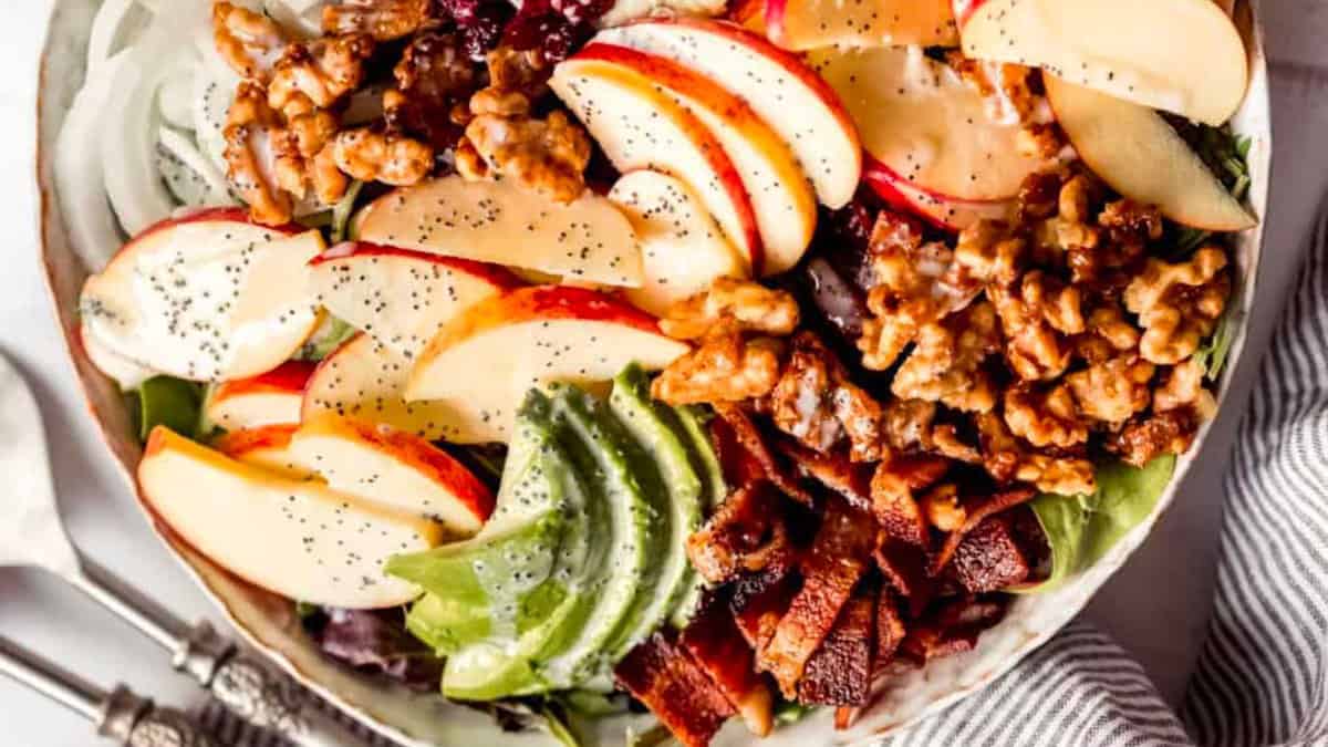 Apple Salad with Candied Walnuts