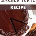Homemade Sacher Torte Recipe Pinterest Image top design banner