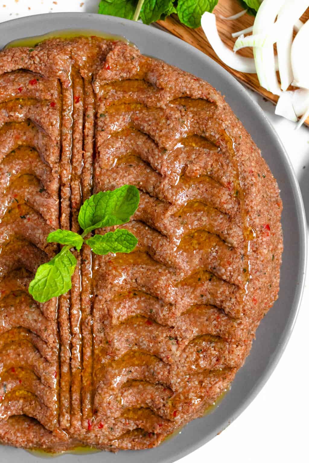 Kibbeh Nayeh - Traditional Dish Served Over Pita!- The Foreign Fork