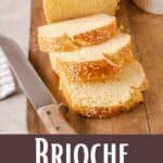 Homemade Brioche Bread Recipe Pinterest Image bottom design banner