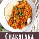 Authentic Chakalaka Recipe Pinterest Image bottom design banner