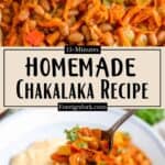 Authentic Chakalaka Recipe Pinterest Image middle design banner