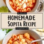 Homemade Sopita Recipe Pinterest Image middle design banner